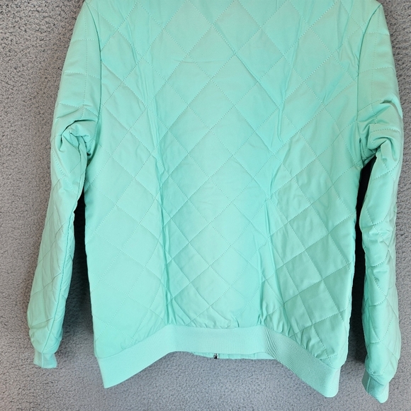 Magcomsen Jacket Womens Sz M Green Mint Quilted Bomber Windbreaker Lightweight - Picture 12 of 14